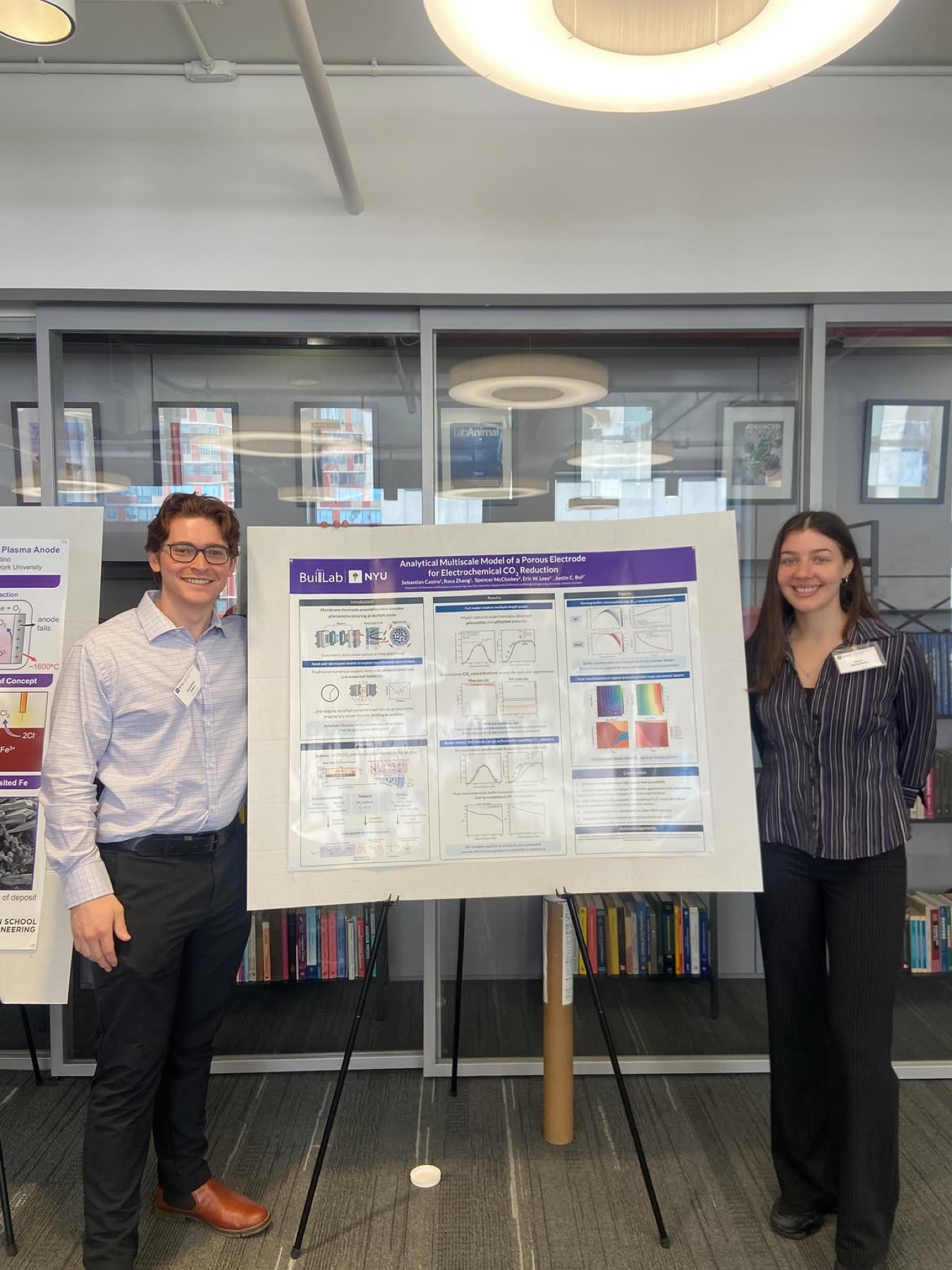 Sebastian and Maya at the CBE Graduate Symposium